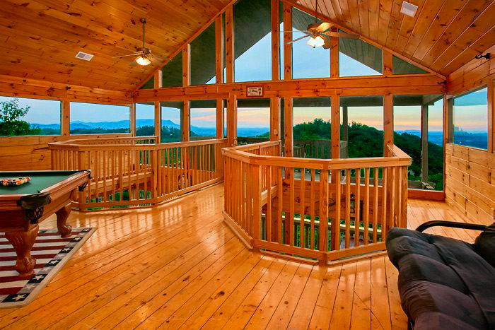 Cabin With A Game Room and Pool Table