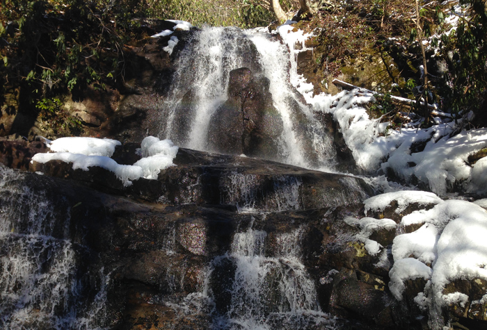 Laurel Falls in Winter