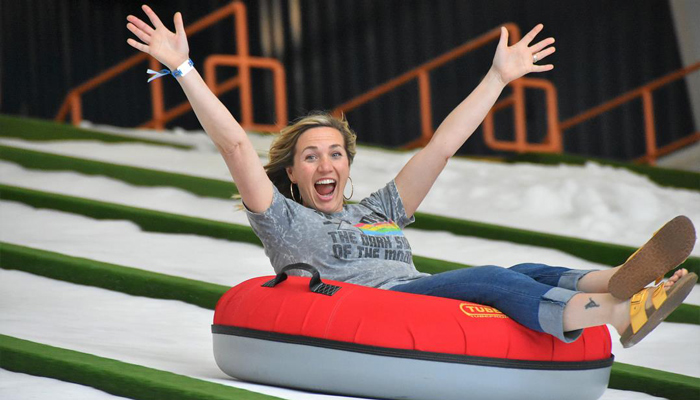 Snow Tubing At Pigeon Forge Snow