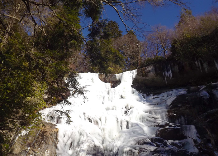 Frozen Ramsey Cascades Waterfall