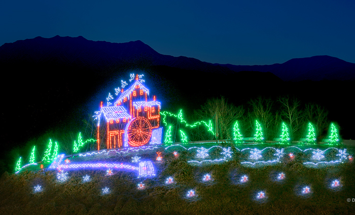 Winterfest Light Display in Pigeon Forge