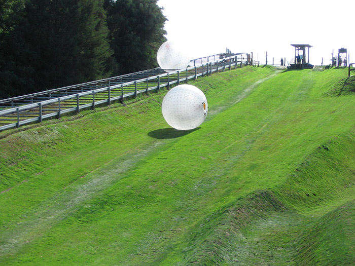 Zorbing in the Smoky Mountains