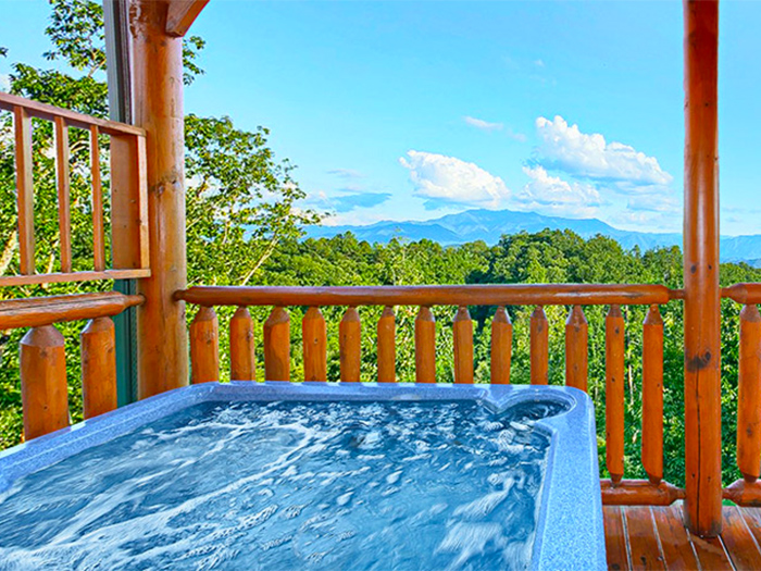 Pigeon Forge Cabin With Hot Tub View