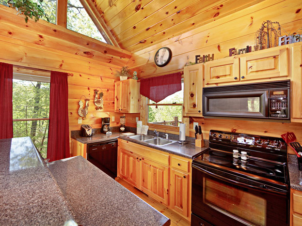 Cabin Kitchen For Pigeon Forge Vacations on A Budget