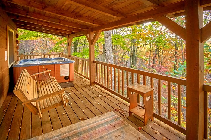 Pigeon Forge Cabin View in November