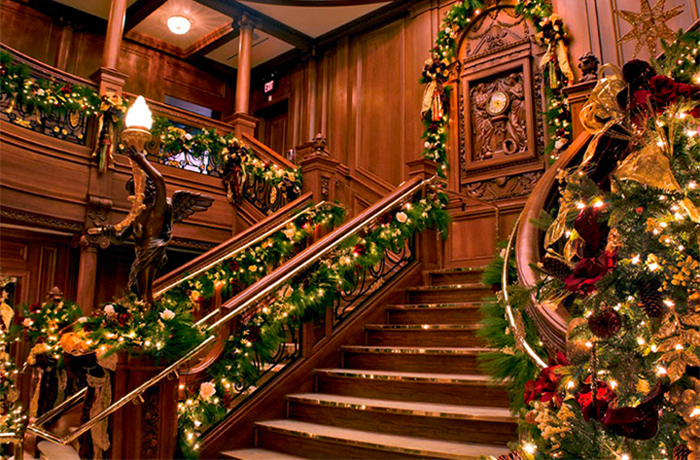 The Titanic Museum During Christmas