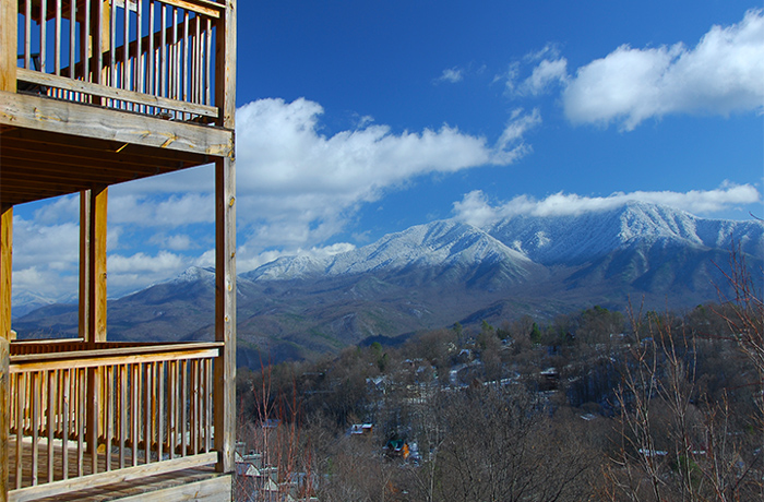 View of Snow in the Great Smoky Mountains