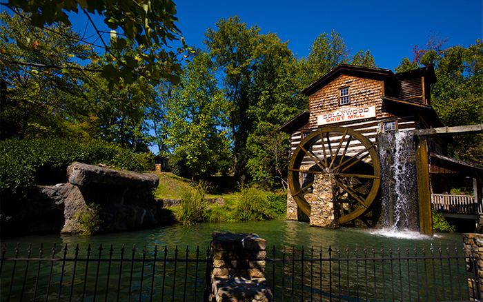 Old Mill in Dollywood in Pigeon Forge, TN