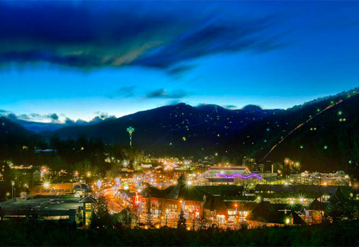 Nighttime in Downtown Gatlinburg