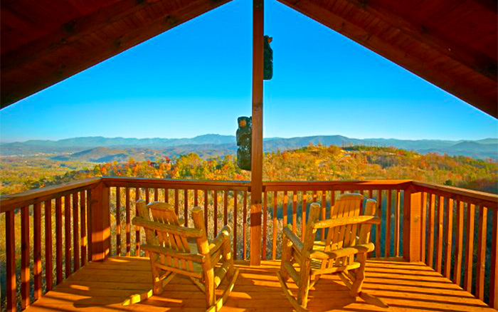 Fall View From Pigeon Forge Cabin Rental