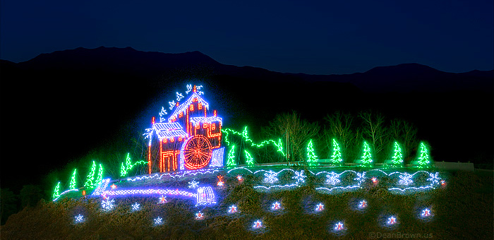 Christmas Lights in Pigeon Forge, TN