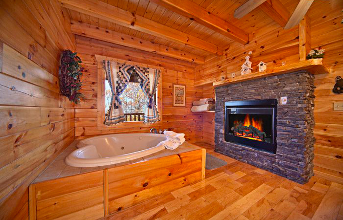 Heart-Shaped Jacuzzi Cabin in Pigeon Forge