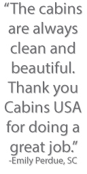 Pigeon Forge Cabins USA Guest Comment