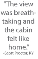 Pigeon Forge Cabins USA Guest Comment